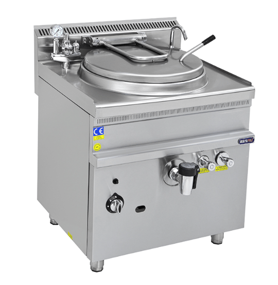 MAYAPAZ M-KTE 870 Kaynatma Tenceresi, Elektrikli, 70 Lt, 800x700x850 mm, 700 Serisi